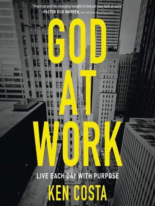 Title details for God at Work by Ken Costa - Available